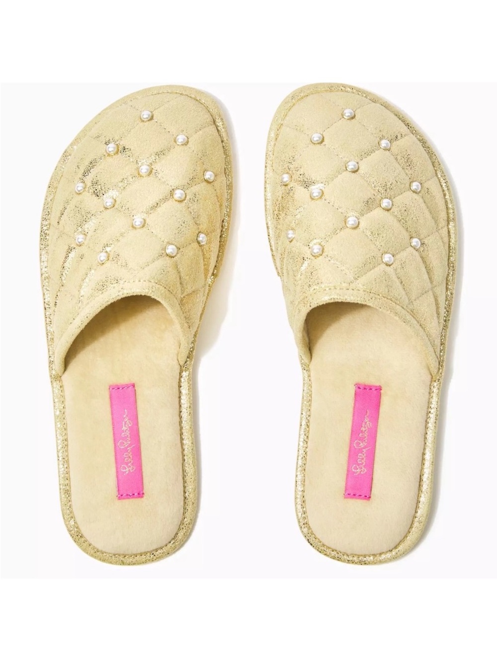 Lilly Pulitzer Lux Clara Slipper Gold Metallic
